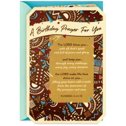 Abundant Blessings to You Religious Birthday Card