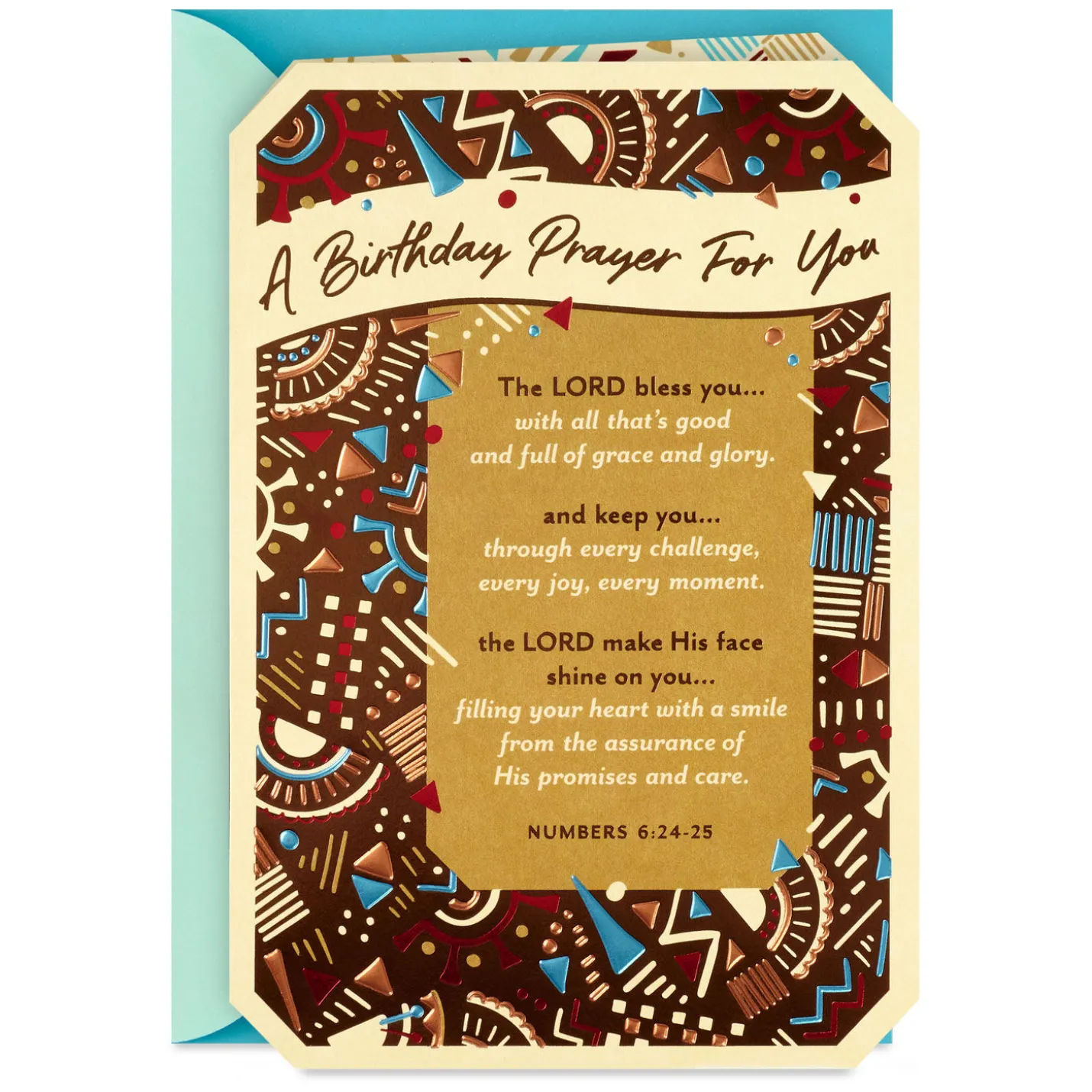 Abundant Blessings to You Religious Birthday Card