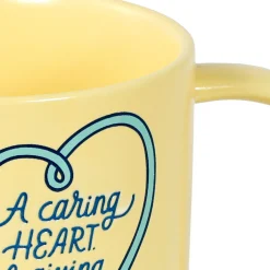 A Caring Heart Yellow Nurse Mug, 16 oz.