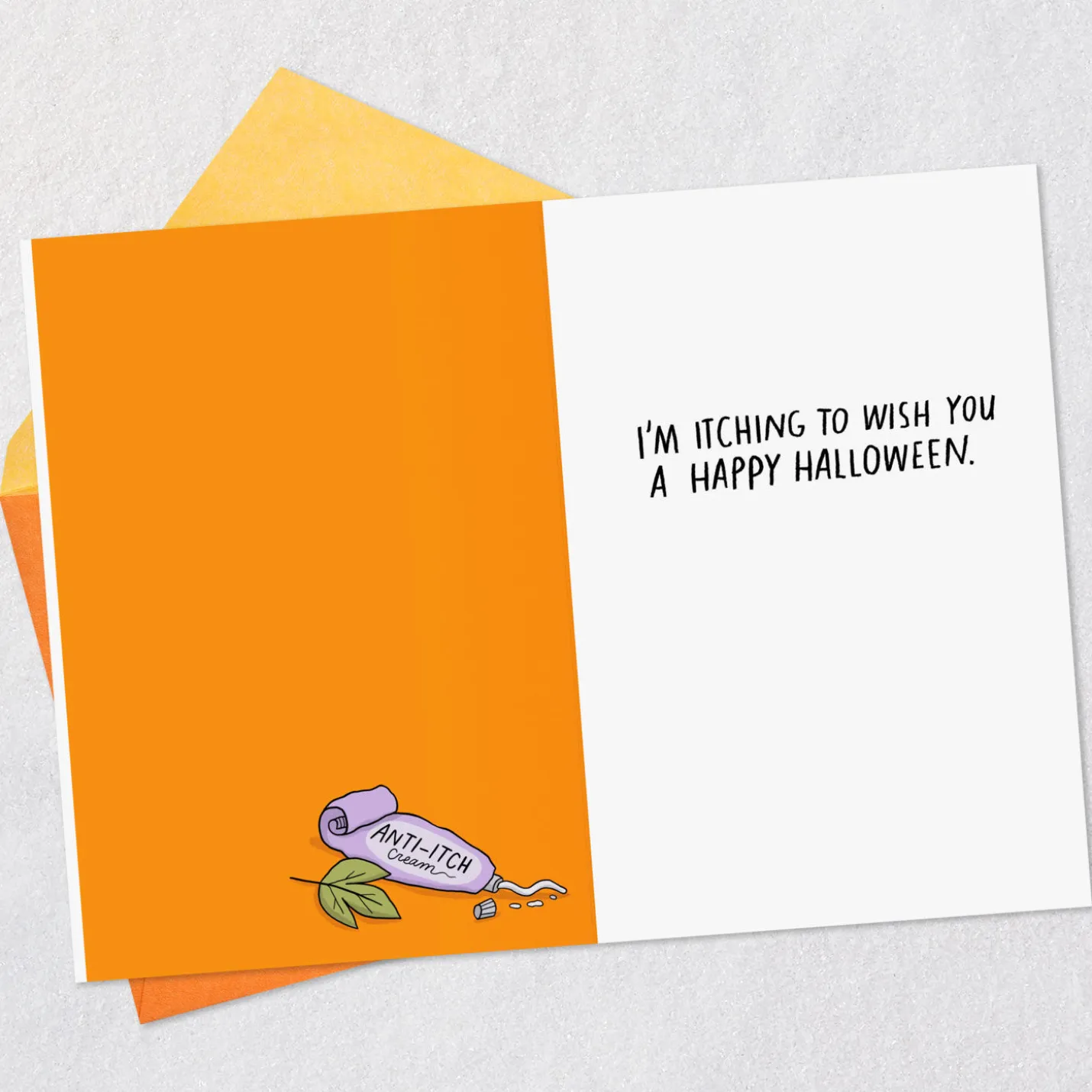 Adam and Eve Poison Ivy Costumes Funny Halloween Card