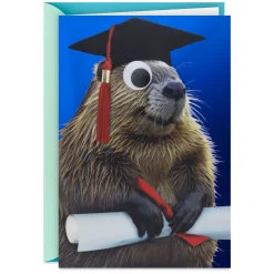 A Dam Good Job Beaver Graduation Card