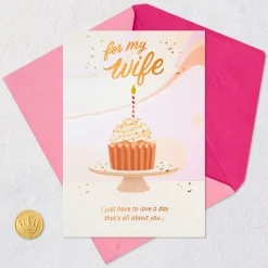 A Day All About You Birthday Card for Wife