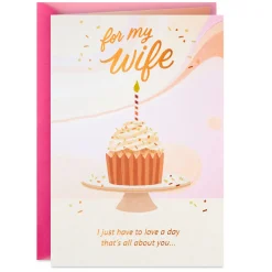 A Day All About You Birthday Card for Wife