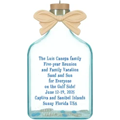 A Day at the Beach Personalized Ornament, Custom Text