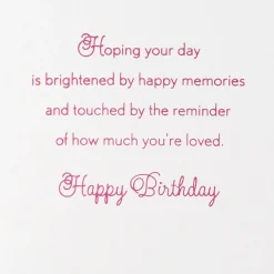 A Day of Happy Memories Birthday Card for Grandma