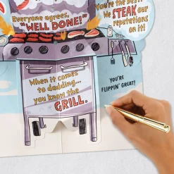 A Day of Thrills, Chills and Grills Pop-Up Birthday Card for Dad