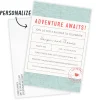 Adventure Awaits Flat Wedding Shower Invitation
