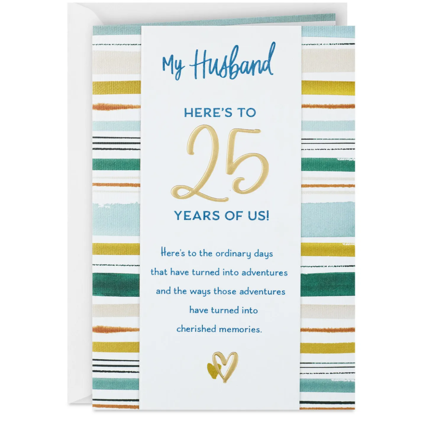 Adventures and Memories 25th Anniversary Card for Husband