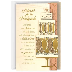Advice for the Newlyweds Wedding Card