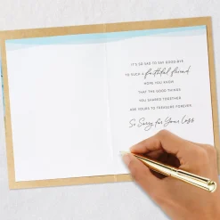 A Faithful Friend to Treasure Sympathy Card for Loss of Dog
