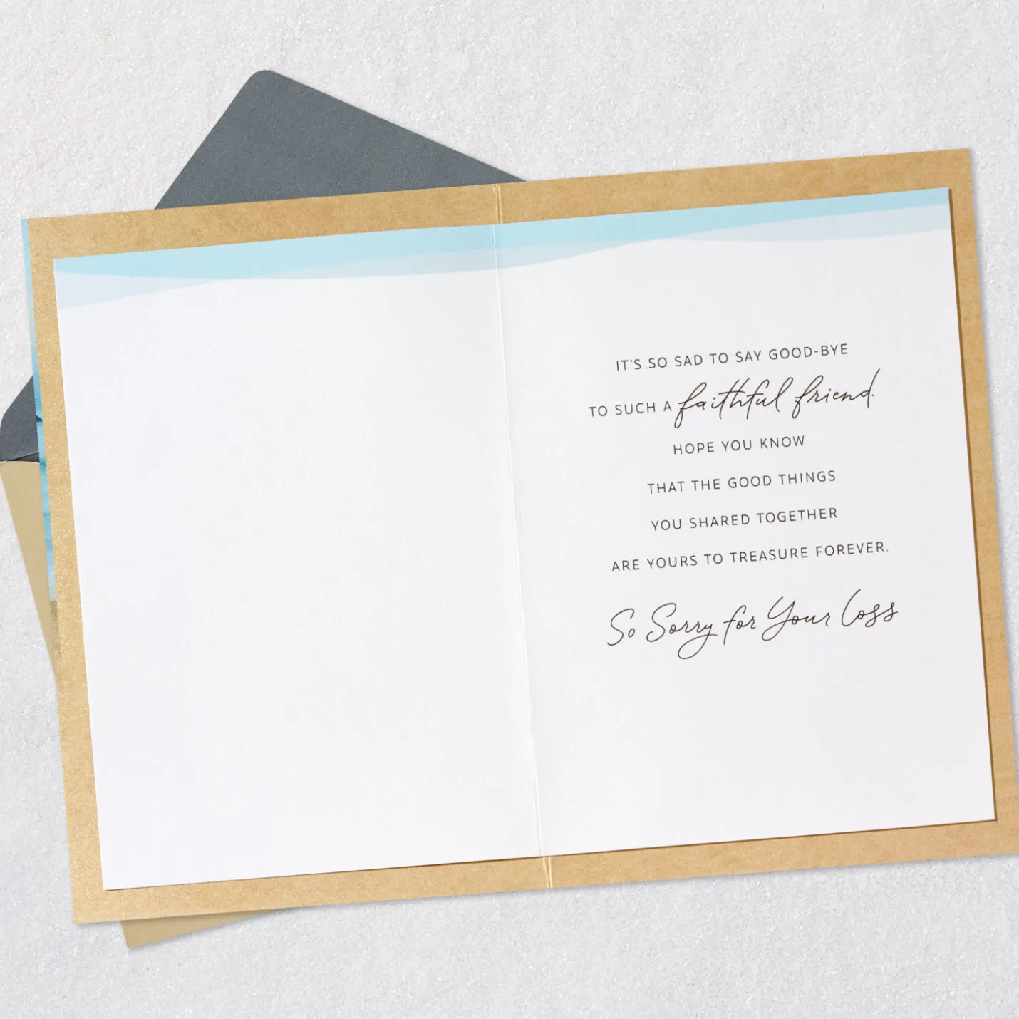 A Faithful Friend to Treasure Sympathy Card for Loss of Dog