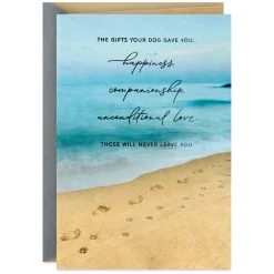A Faithful Friend to Treasure Sympathy Card for Loss of Dog