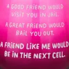 A Friend Like Me Funny Stemless Wine Glass, 15.5 oz.