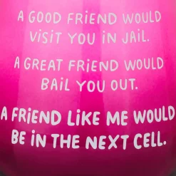 A Friend Like Me Funny Stemless Wine Glass, 15.5 oz.