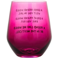 A Friend Like Me Funny Stemless Wine Glass, 15.5 oz.