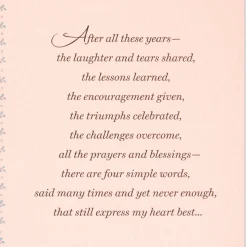 After All These Years Religious Birthday Card for Mom