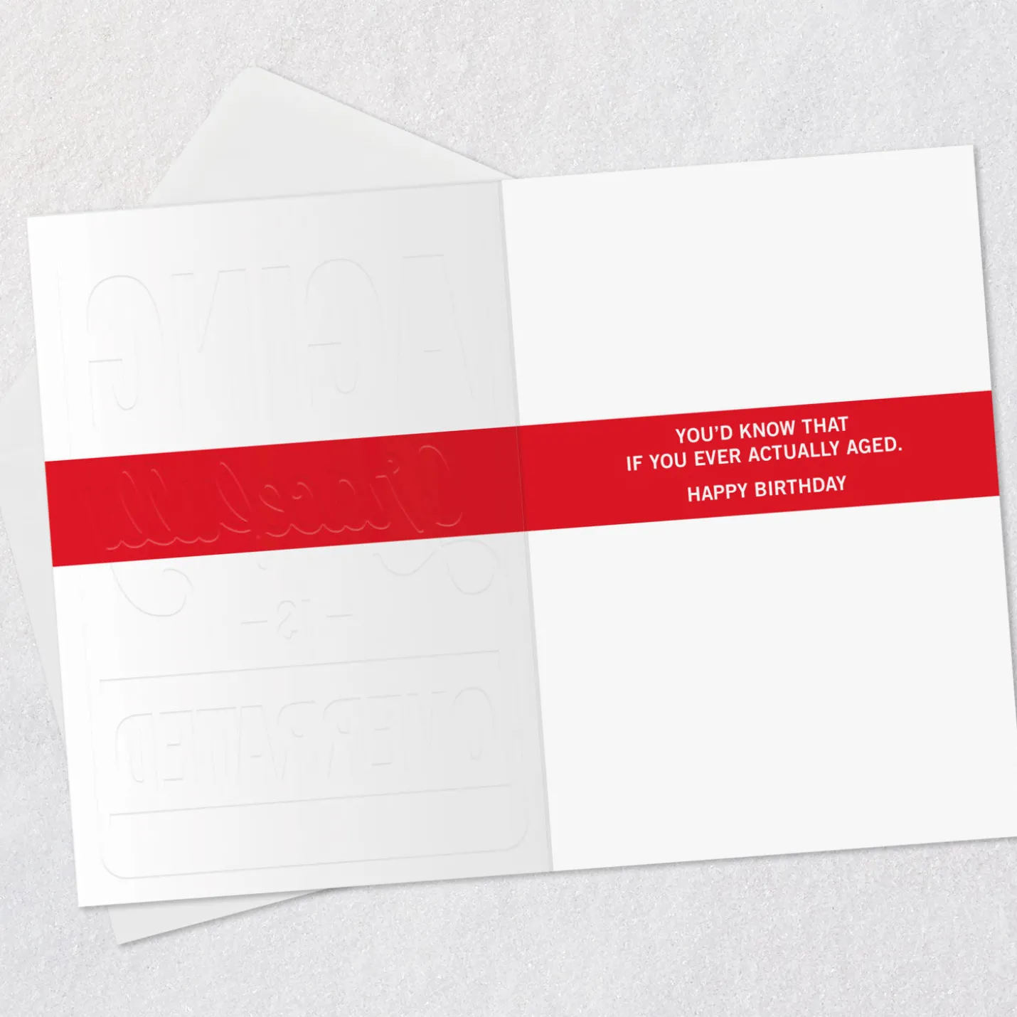 Aging Gracefully Funny Birthday Card