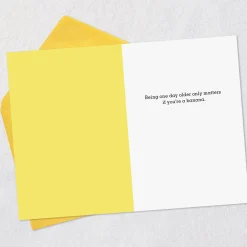 Aging Only Matters to a Banana Funny Birthday Card