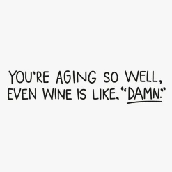 Aging Better Than Wine Funny Birthday Card