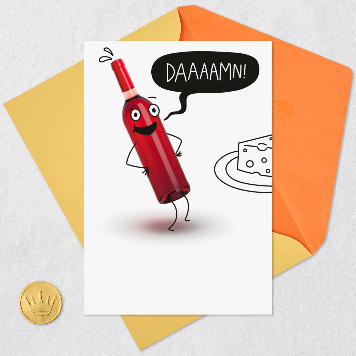 Aging Better Than Wine Funny Birthday Card