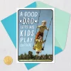 A Good Dad vs. a Great Dad Funny Birthday Card