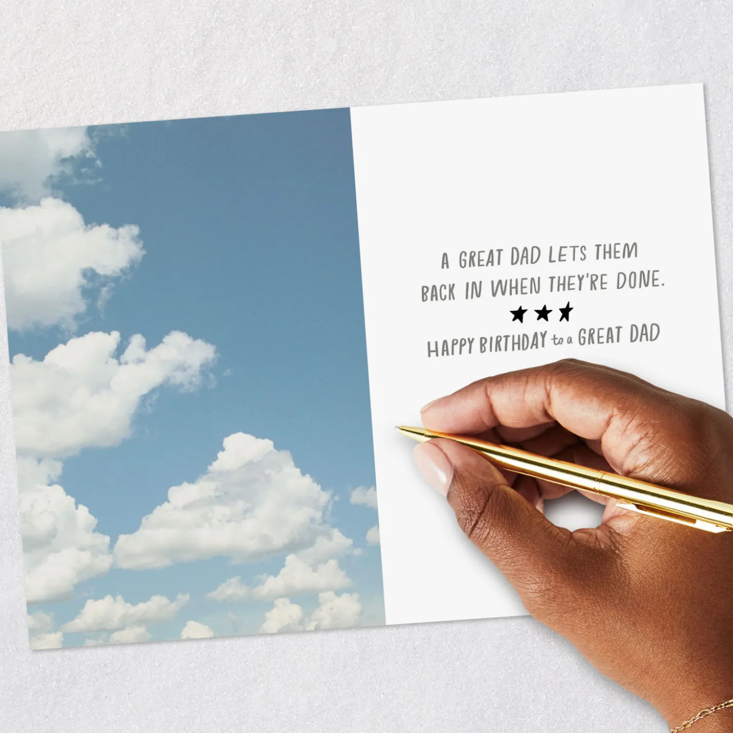 A Good Dad vs. a Great Dad Funny Birthday Card