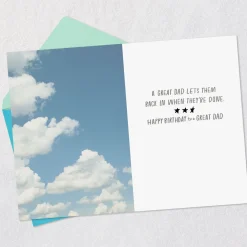 A Good Dad vs. a Great Dad Funny Birthday Card