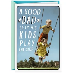 A Good Dad vs. a Great Dad Funny Birthday Card
