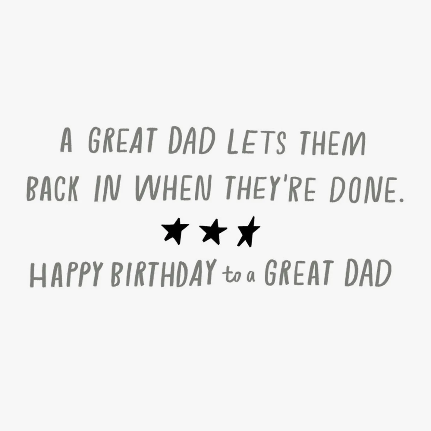 A Good Dad vs. a Great Dad Funny Birthday Card