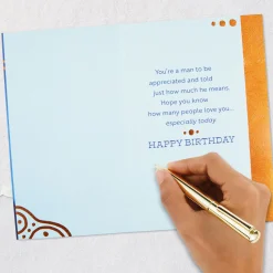 A Good Man Who Leads a Good Life Birthday Card for Grandfather
