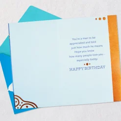 A Good Man Who Leads a Good Life Birthday Card for Grandfather