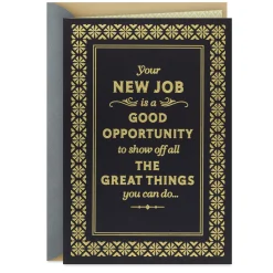 A Good Opportunity for You New Job Congratulations Card