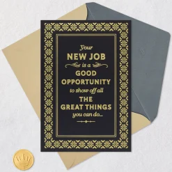 A Good Opportunity for You New Job Congratulations Card