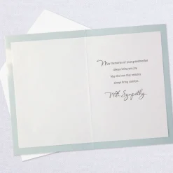 A Grandmother's Love Never Leaves Sympathy Card
