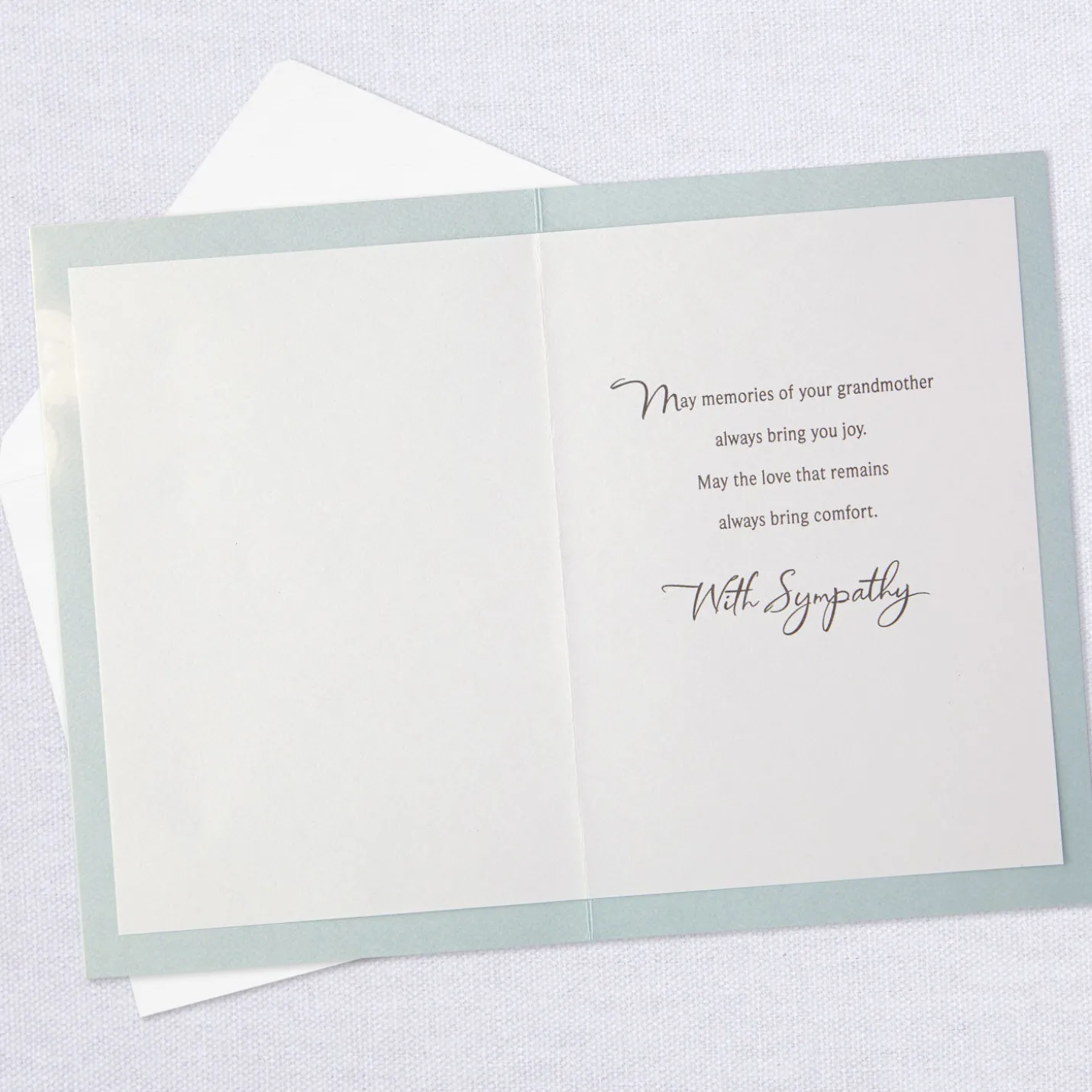 A Grandmother's Love Never Leaves Sympathy Card