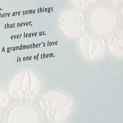 A Grandmother's Love Never Leaves Sympathy Card