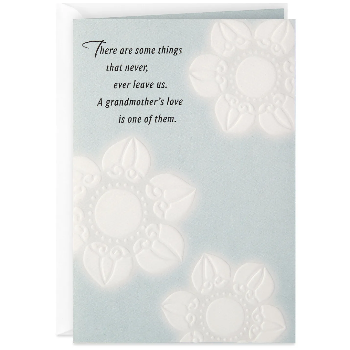 A Grandmother's Love Never Leaves Sympathy Card
