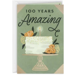 A Great Example of 100 Years Young 100th Birthday Card
