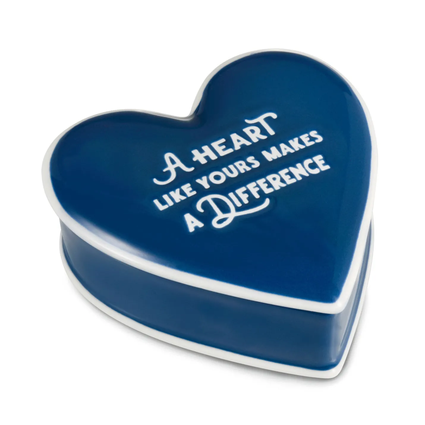 A Heart Like Yours Heart-Shaped Lidded Trinket Dish