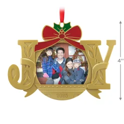 A Joy to Behold 2025 Metal Personalized Ornament, Custom Photo