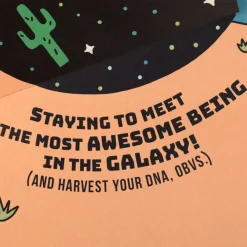 Aliens Here for the Cake Musical Pop-Up Birthday Card for Kids