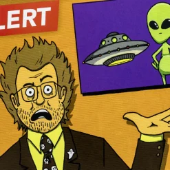 Aliens Left the Candy Corn Funny Halloween Card With Sound