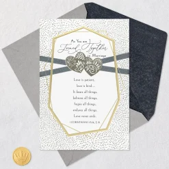 A Lifetime of Blessings Religious Wedding Card