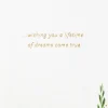 A Lifetime of Dreams Come True Wedding Card