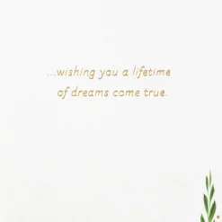 A Lifetime of Dreams Come True Wedding Card
