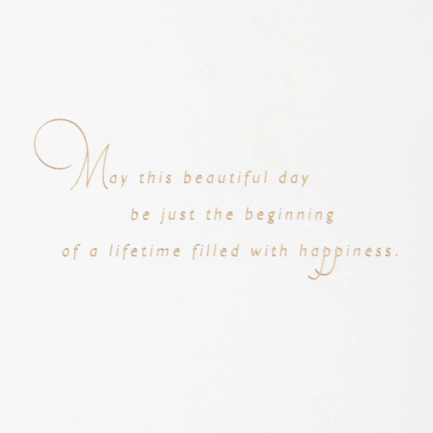 A Lifetime of Happiness Wedding Card