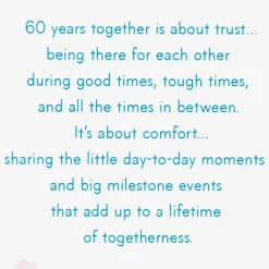 A Lifetime of Love 60th Anniversary Card
