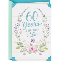 A Lifetime of Love 60th Anniversary Card