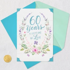 A Lifetime of Love 60th Anniversary Card