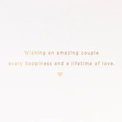 A Lifetime of Love Wedding Card for Couple
